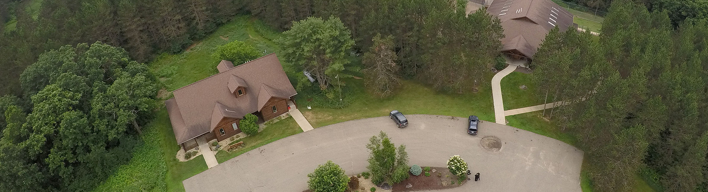 Arial view of the K-9 Country Lodge